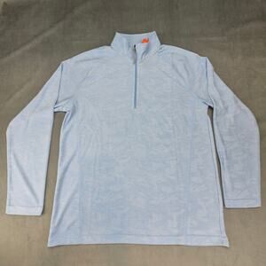 Storm Creek Bodyguard Eco-Camo Pullover Men's L Light Blue Base Layer 1/4 Zip